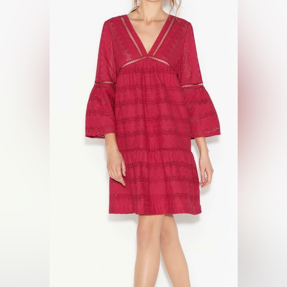 Ba&sh Red Eyelet Dress size 3